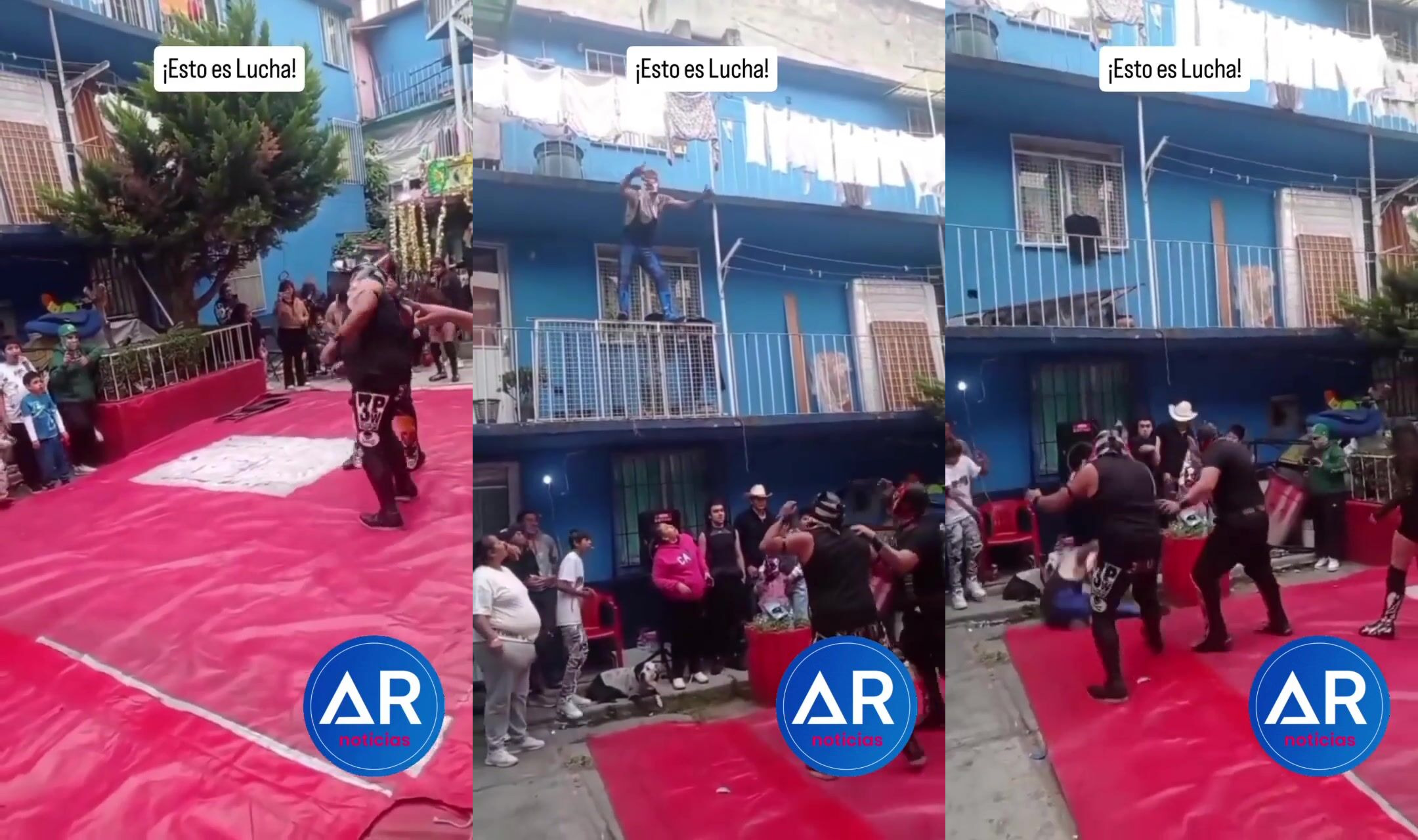 wrestling in Mexico ends badly