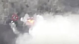 The moments when the UA eliminates Orcs positions, infantry and equipment
