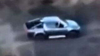 A car with soldiers hit a mine