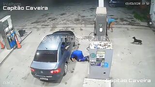 Armed Man Opens Fire from Car, Executes Gas Station Employee in Cold Blood
