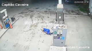 Armed Man Opens Fire from Car, Executes Gas Station Employee in Cold Blood
