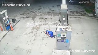 Armed Man Opens Fire from Car, Executes Gas Station Employee in Cold Blood