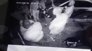 Bouncer Takes Down Armed Gangster with Headshot in Self-Defense at Club Door