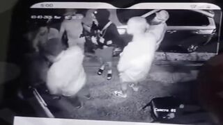 Bouncer Takes Down Armed Gangster with Headshot in Self-Defense at Club Door