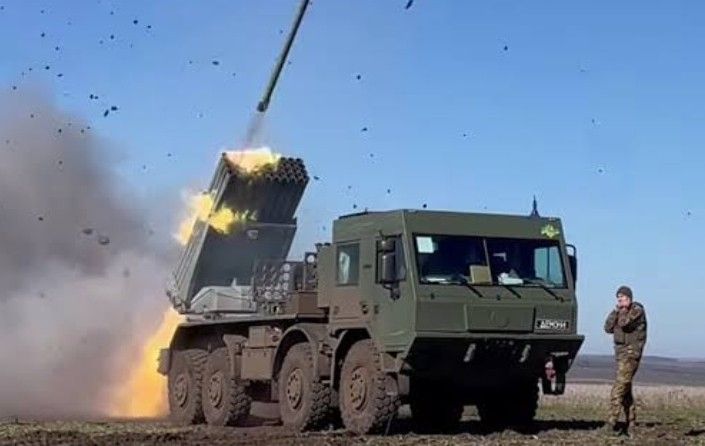 MLRS RM-70 Vampire destroyed by Lancet.