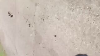 A Russian soldier was blown up by an IED (Improvised Explosive Device)