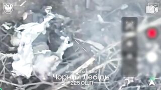 A Russian soldier is crawling without his legs