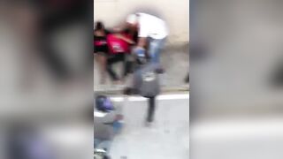 Gang Of Thieves Caught And Beaten After Robbing An Old Woman