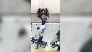 Gang Of Thieves Caught And Beaten After Robbing An Old Woman