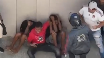Gang Of Thieves Caught And Beaten After Robbing An Old Woman