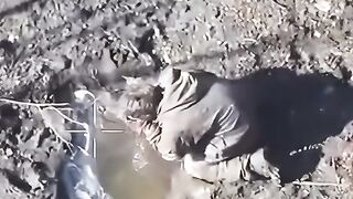 Even muddy water tastes good in war