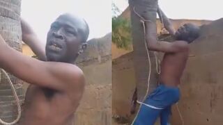 Village Chief Flogged For Stealing Community Money