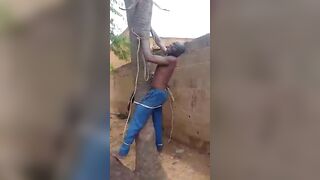 Village Chief Flogged For Stealing Community Money
