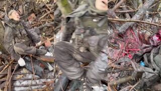 Killed North Korean soldier in Ukraine.
