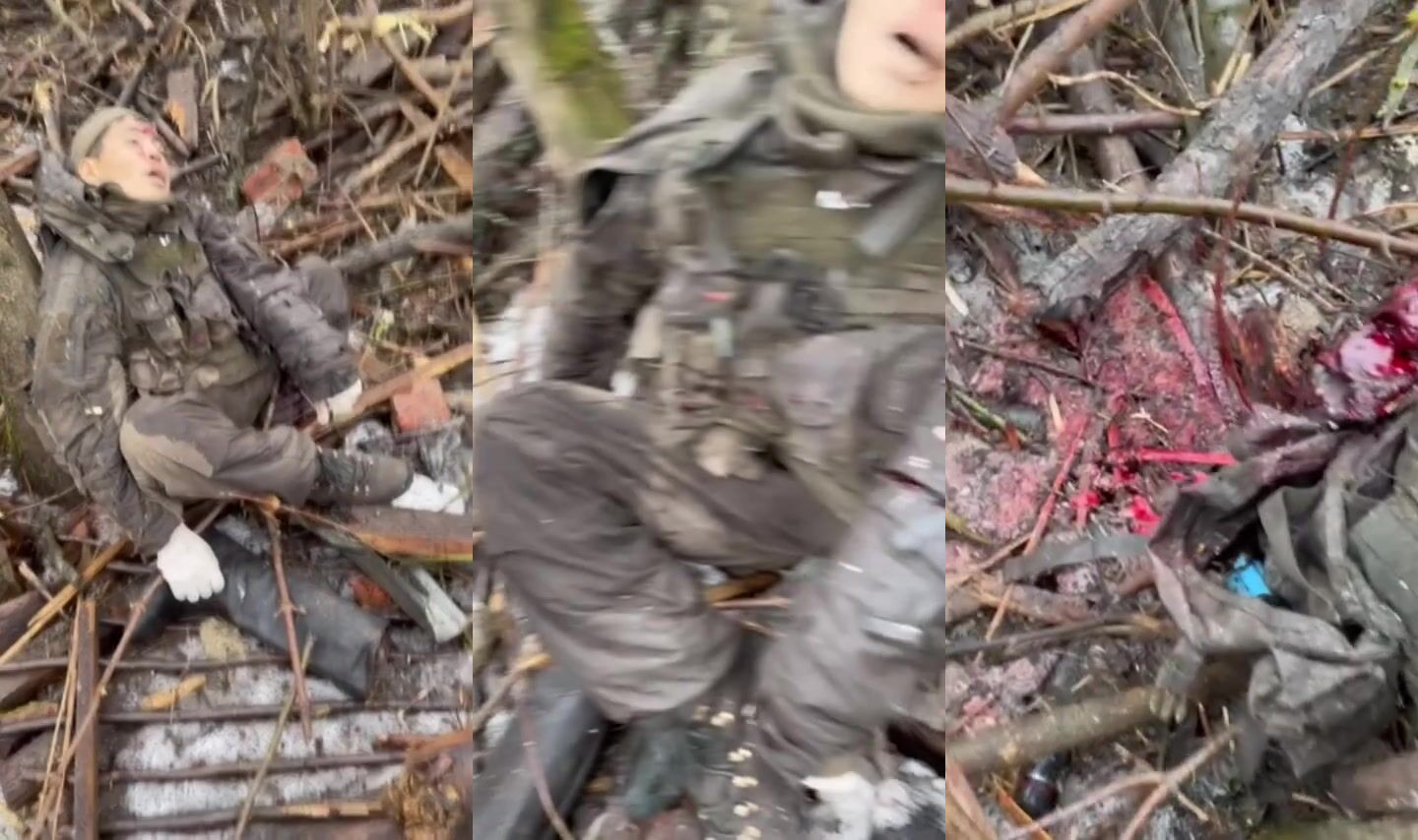 Killed North Korean soldier in Ukraine.