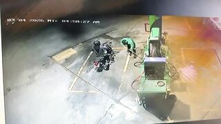 Undercover Assassin: Man Pretends to Buy Gas, Then Riddles Attendant with Bullets