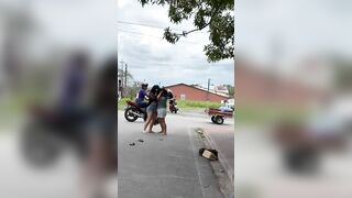 Wife Beats Husband's Mistress, Then Husband Joins In and Attacks Her Too