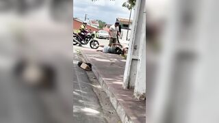 Wife Beats Husband's Mistress, Then Husband Joins In and Attacks Her Too