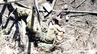A grenade exploded right next to the Russian’s head
