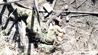 A grenade exploded right next to the Russian’s head