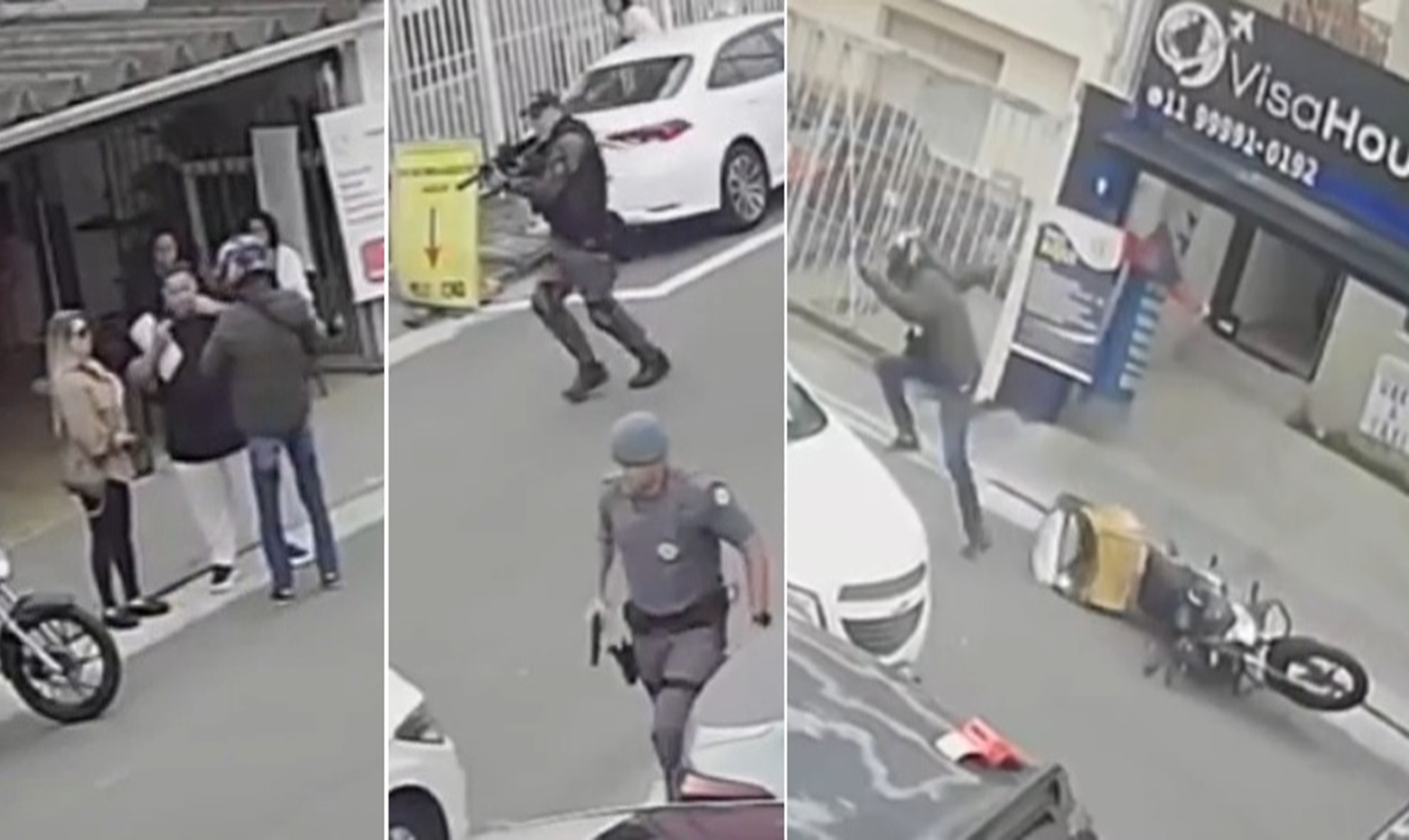 Gunpoint Gold Chain Robbery Ends with Police Shooting the Thief on Spot