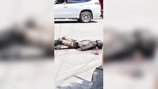 Small Business Owners Tired of Extortion Catch Criminal and Burn Him Alive