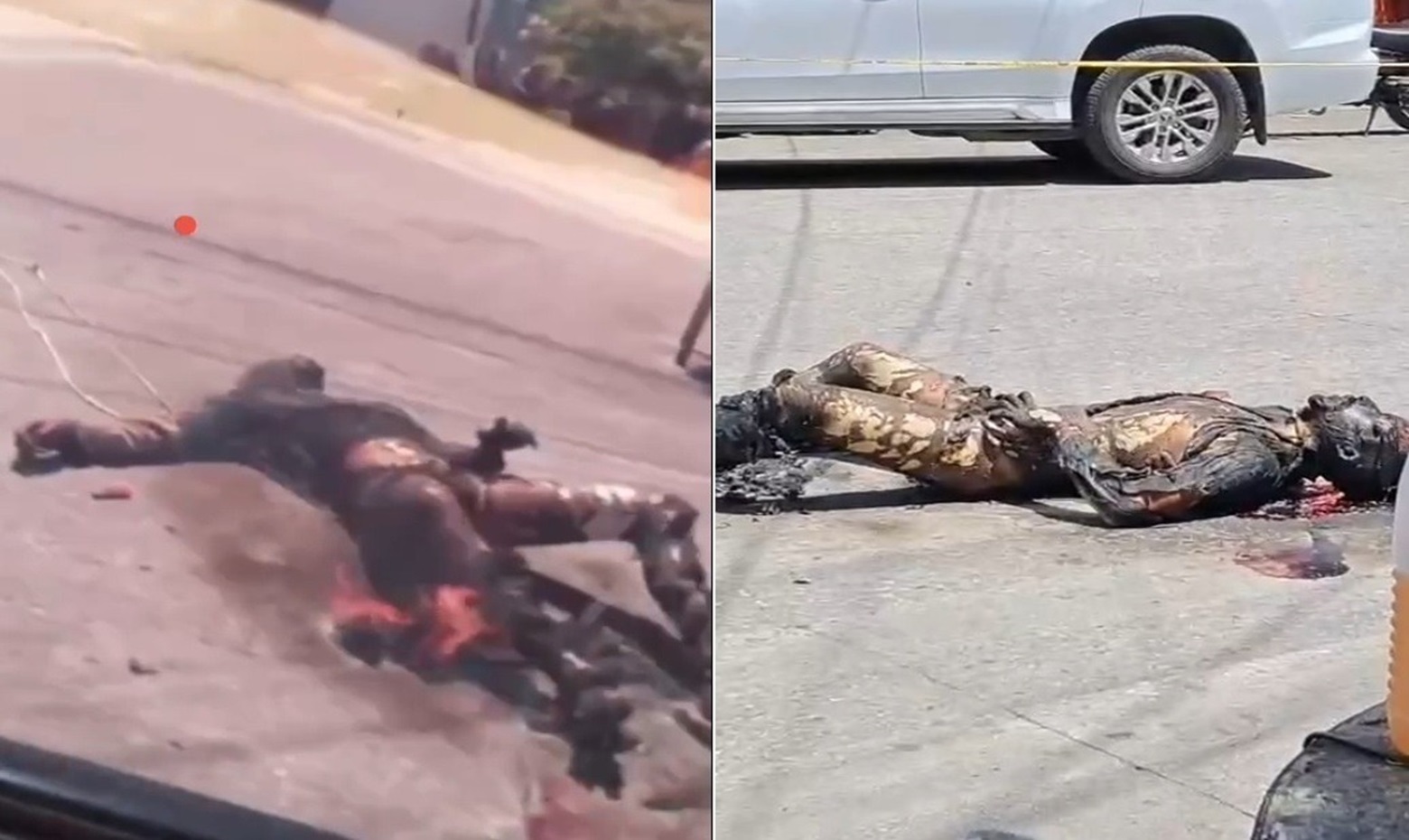 Small Business Owners Tired of Extortion Catch Criminal and Burn Him Alive