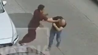 Scumbag Beats Old People During Parking Space Dispute