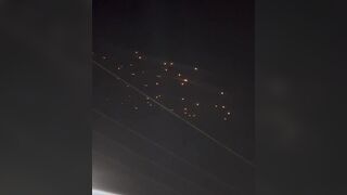 Iran's first strike on Israel with a ballistic missile with a cluster warhead