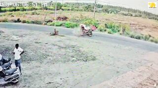 Two bikes collide violently, one dies in India