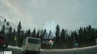 In the Moscow region, a truck struck a minibus packed with people
