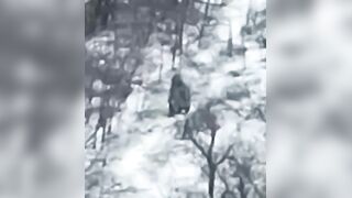The Orc hid under damaged equipment, but the drone got him there too