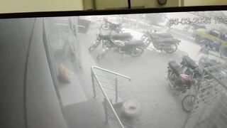 Bloody Chaos at Bank: Two Gunmen Unload 5 Bullets into Responding Cop