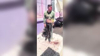 Thief Lynched by Angry Market Sellers: Tied Up and Beaten Beyond Recognition