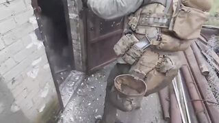 Footage of UA secret service officers from the fighting in the Zaporozhye region