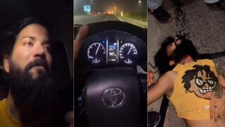 Driver Slams Fortuner into Median at 200 km/h on Instagram Live in Apparent Suicide B