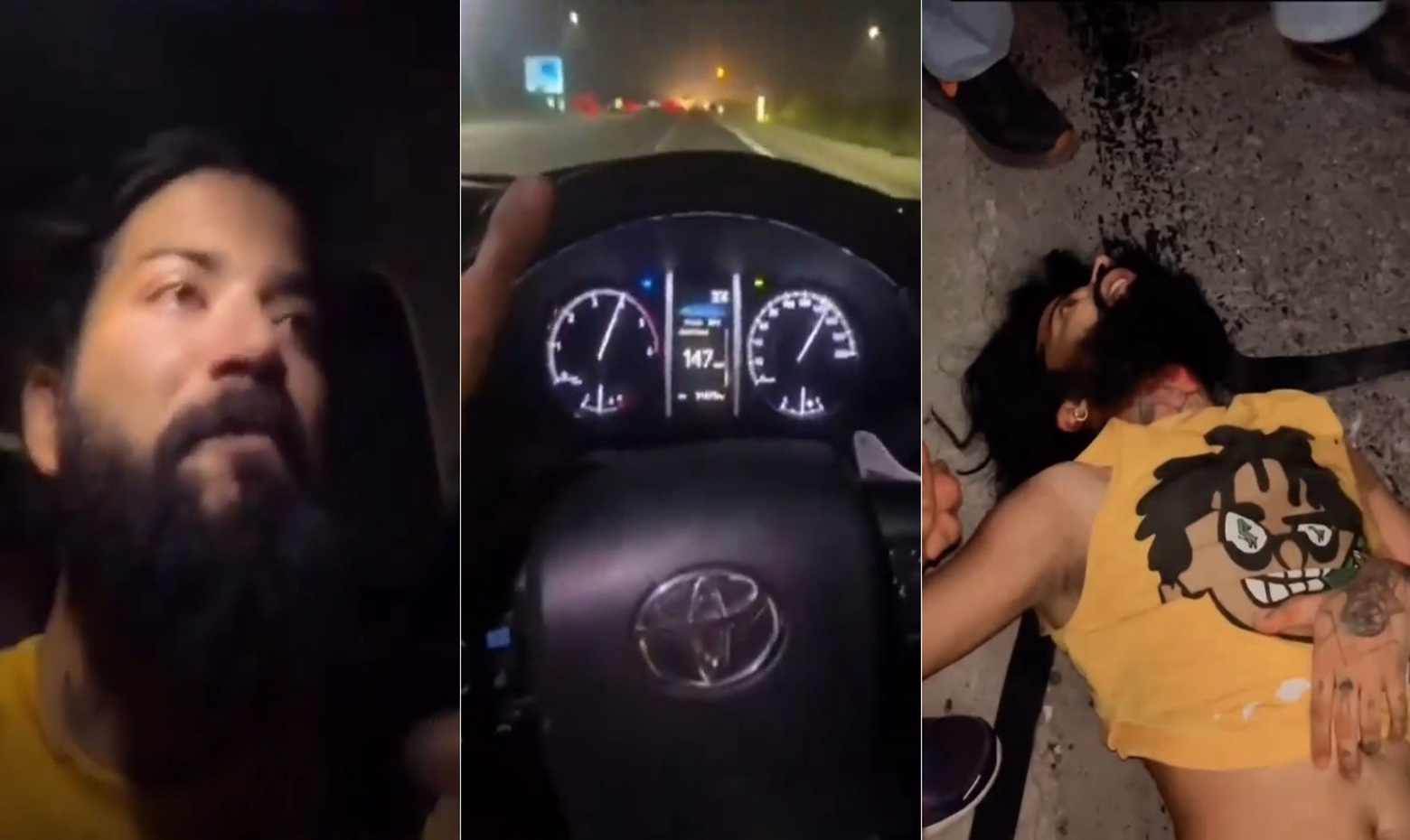 Driver Slams Fortuner into Median at 200 km/h on Instagram Live in Apparent Suicide B