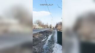 RU unmanned aircraft Molniya-2 crashed into a convoy of enemy vehicles