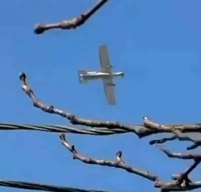 RU unmanned aircraft Molniya-2 crashed into a convoy of enemy vehicles