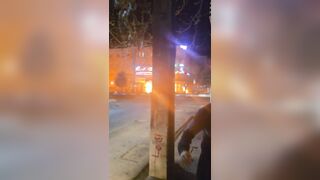 The moment of the Tehran gas pipeline explosion was captured on video