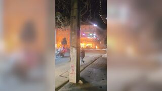The moment of the Tehran gas pipeline explosion was captured on video