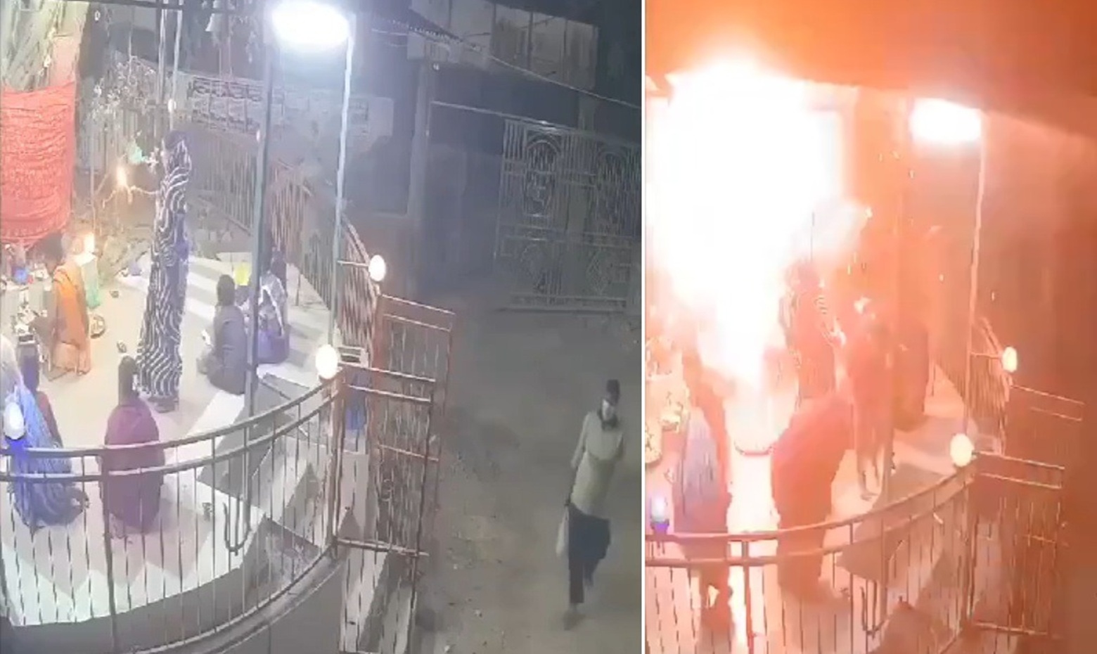 Masked Attacker Throws Explosive Device into Temple During Prayer, Injuring Devotees