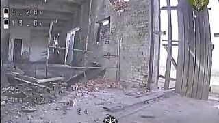 A russian counter-drone shotgunner fails at his job