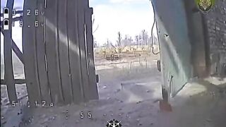 A russian counter-drone shotgunner fails at his job