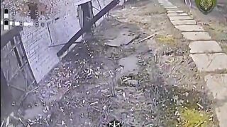 A russian counter-drone shotgunner fails at his job