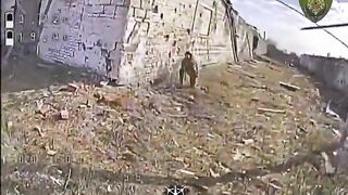 A russian counter-drone shotgunner fails at his job