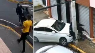 Karma on Wheels: Robbers Who Stole Woman's Cellphone Get Hit by Hero Driver