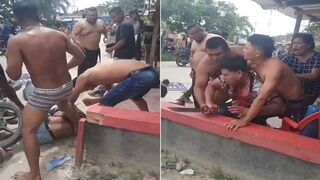 Sicario Captured and Mercilessly Beaten by Victim's Family & Neighbors