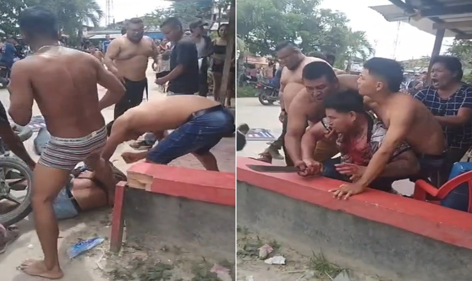 Sicario Captured and Mercilessly Beaten by Victim's Family & Neighbors