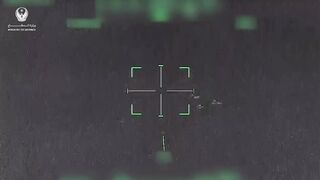 Selection of Shahed-136 drone attacks by AH-64 helicopters from the Emirates